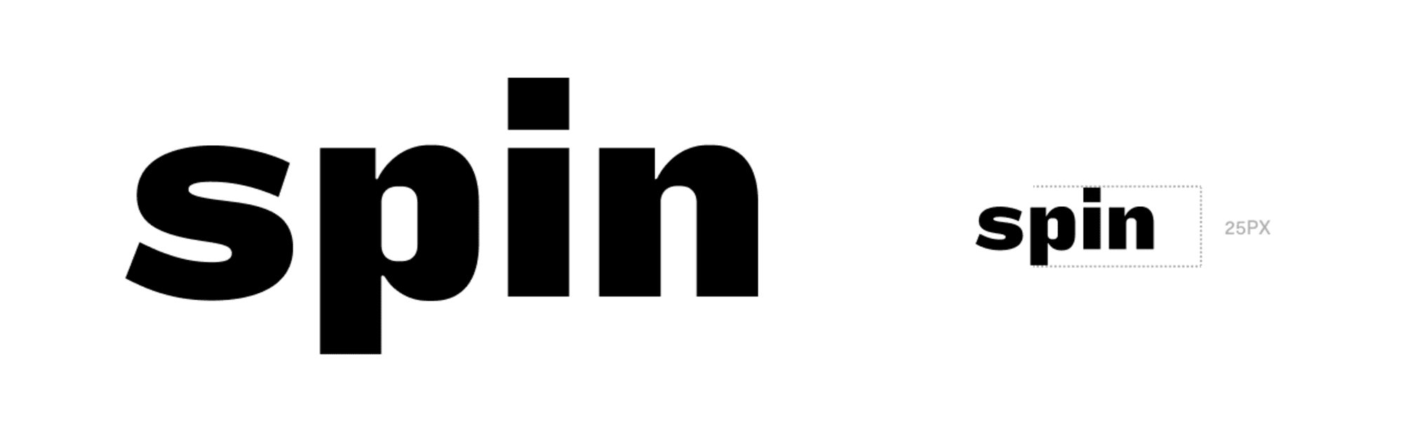 Wordmark minimum size