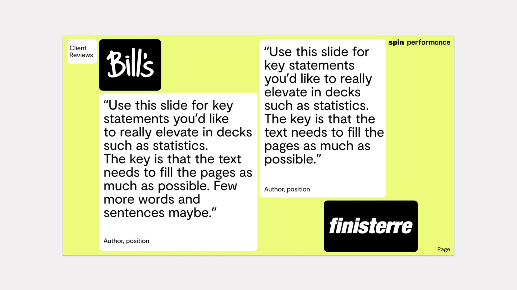 Internal page example