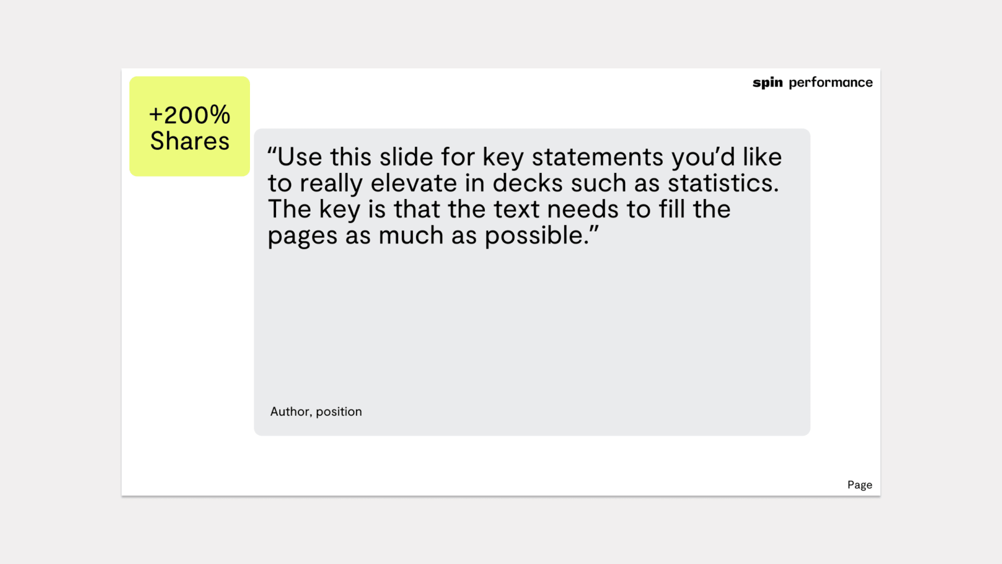 Internal page example