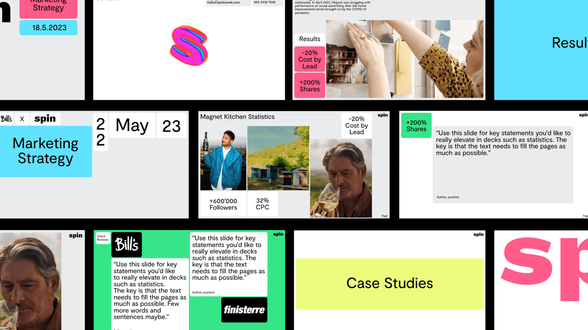 Spin deck template overview