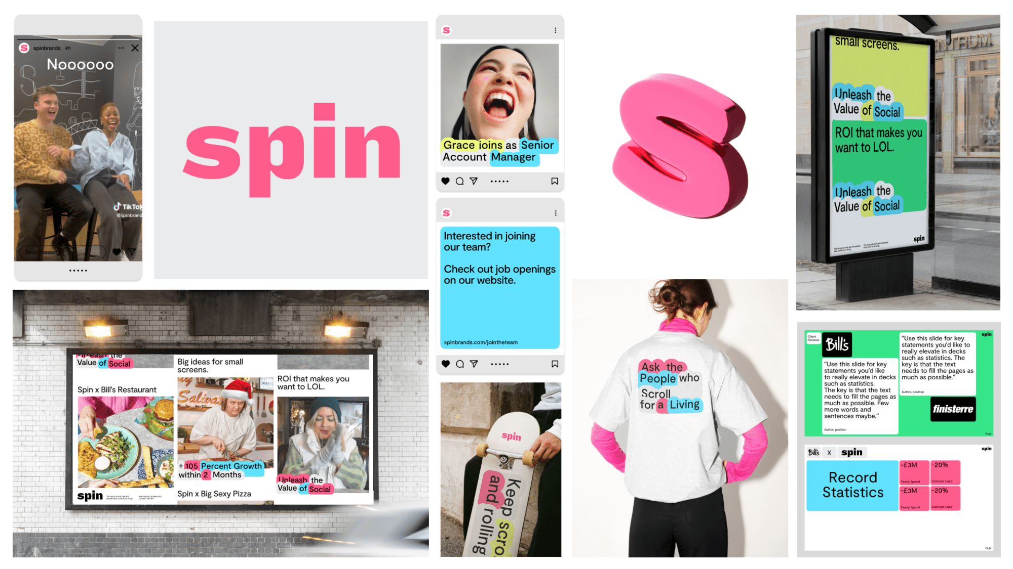 Spin brand in use across social