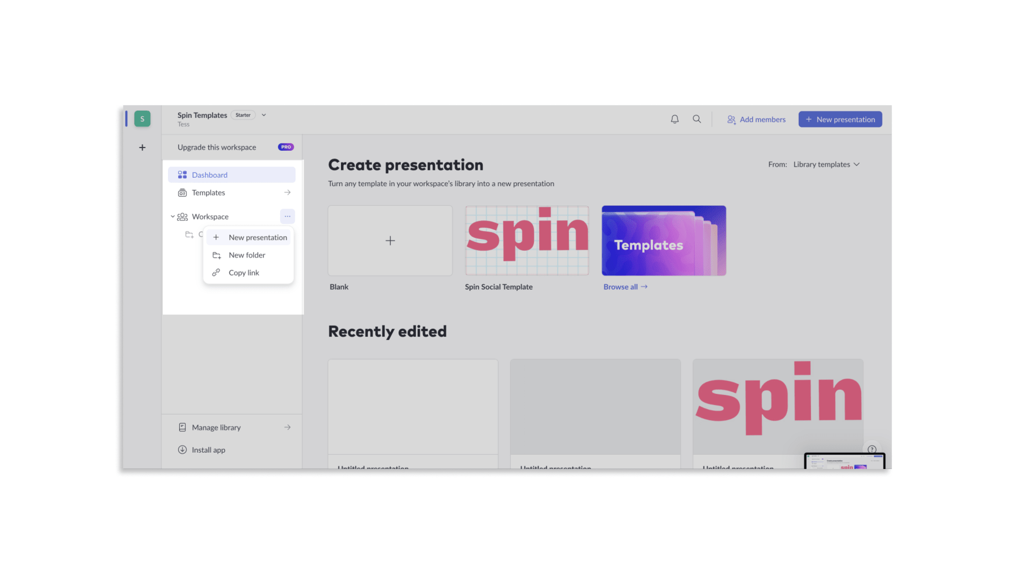 Accessing the Pitch templates