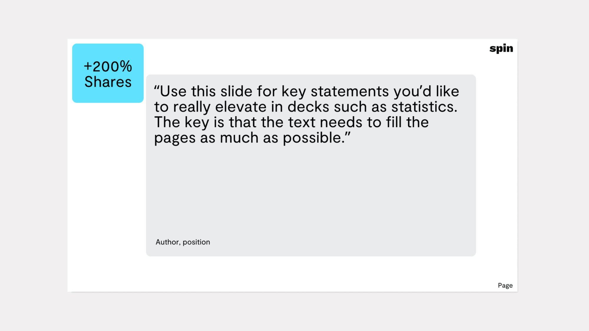 Internal page example