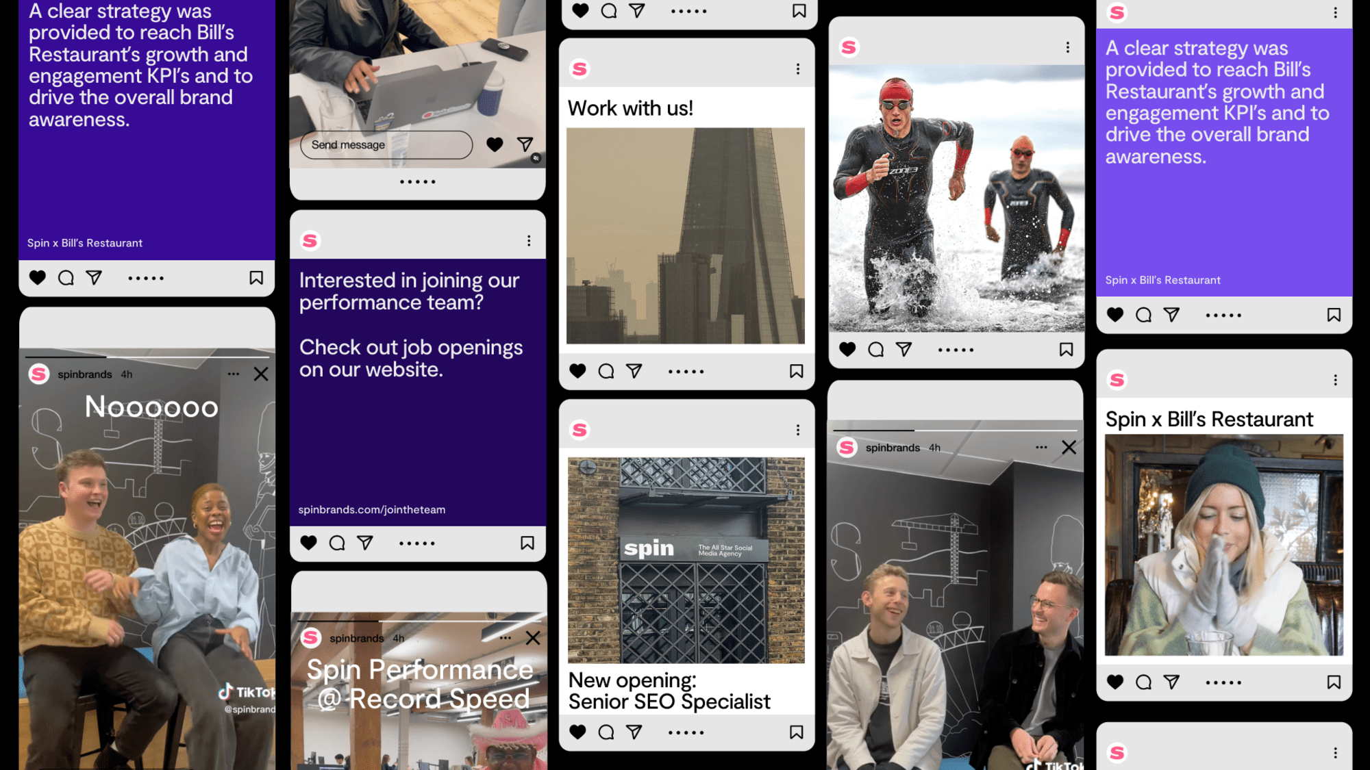 Spin Performance social templates overview