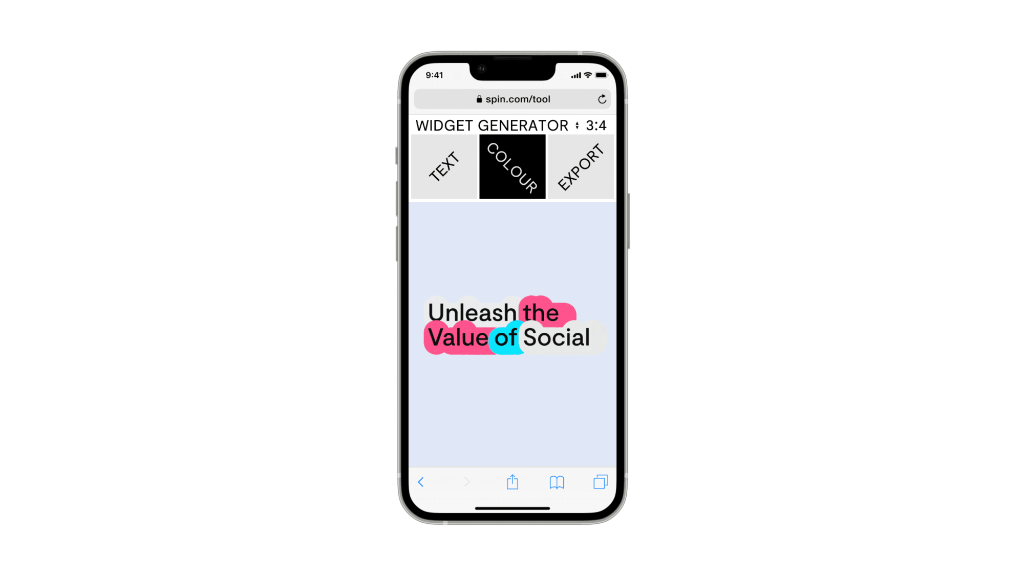 Widget generator tool